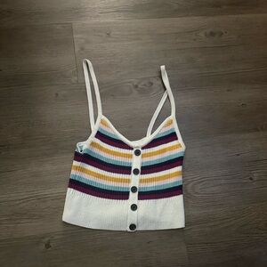 American Eagle Striped Tank Top